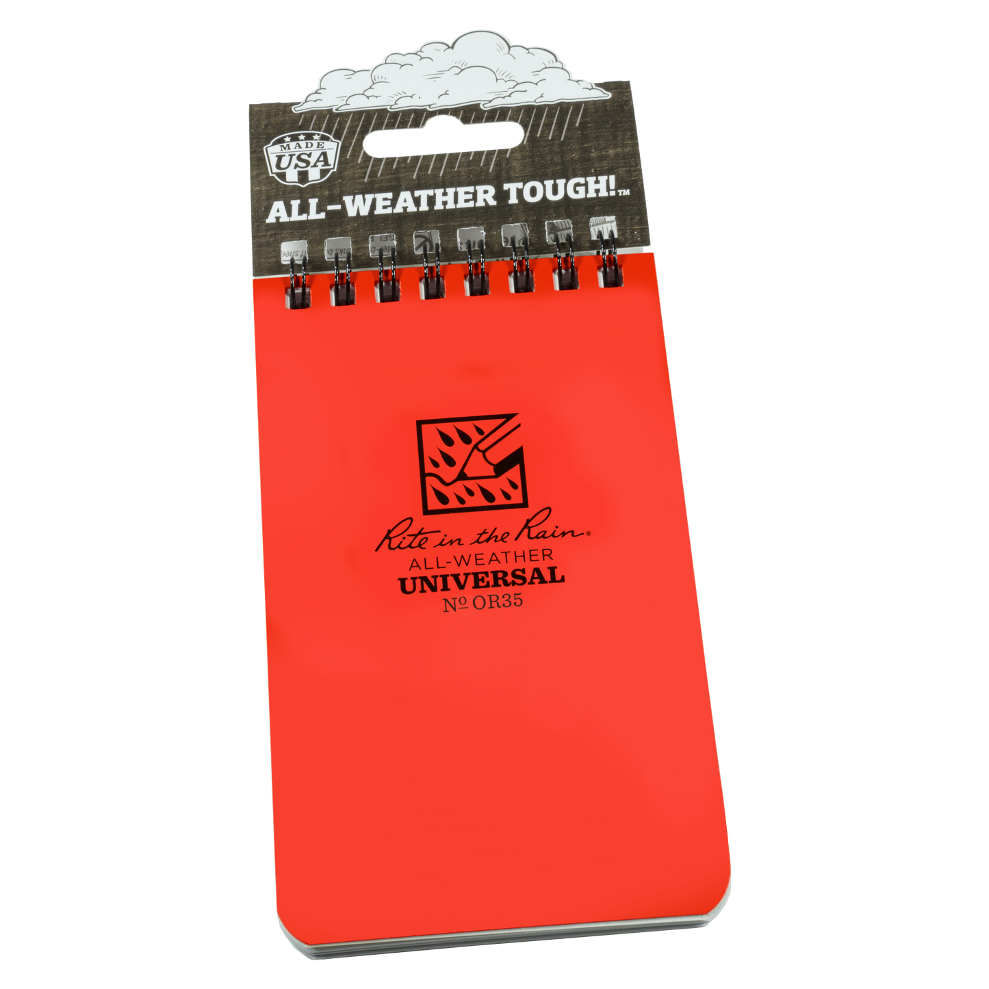 Rite in the Rain 3" x 5" Top Spiral Notebook - Orange