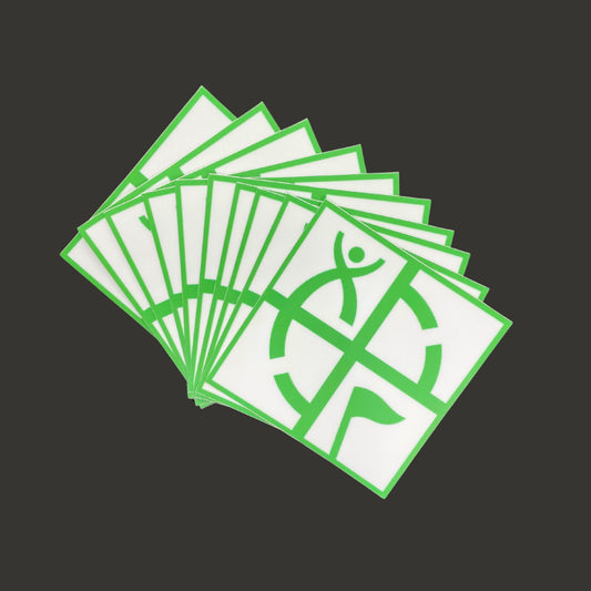3" Square Waterproof Geocache Stickers