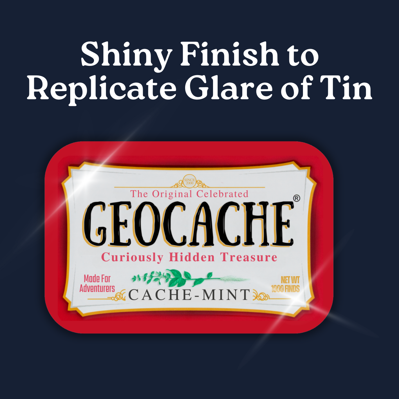Geocache Mint Tin Sticker
