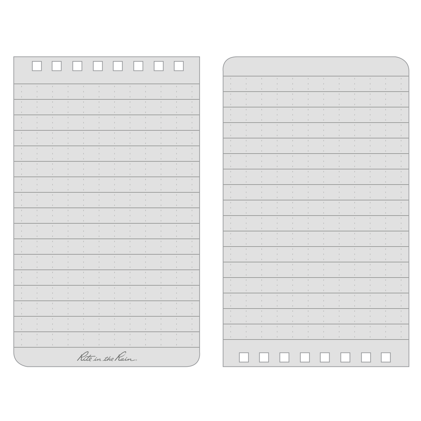 Rite in the Rain 3" x 5" Top Spiral Notebook, Black