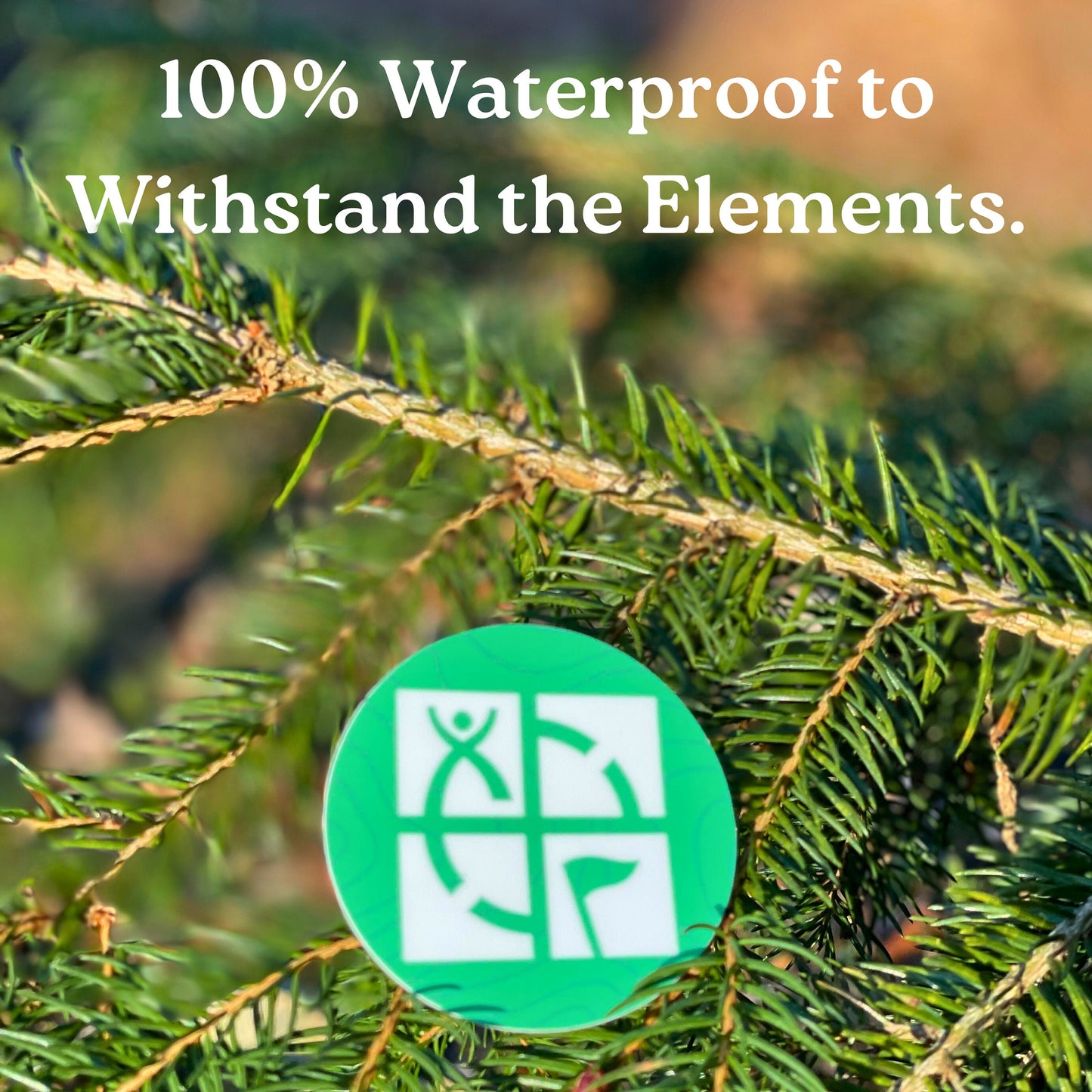 3" Circle Waterproof Geocaching Stickers