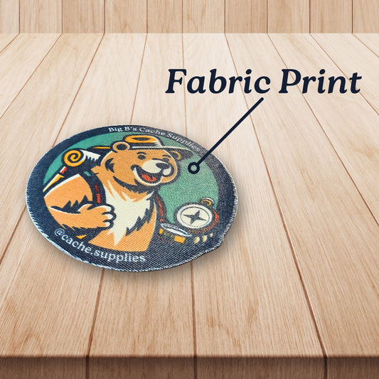 Geo the Bear Fabric Sticker