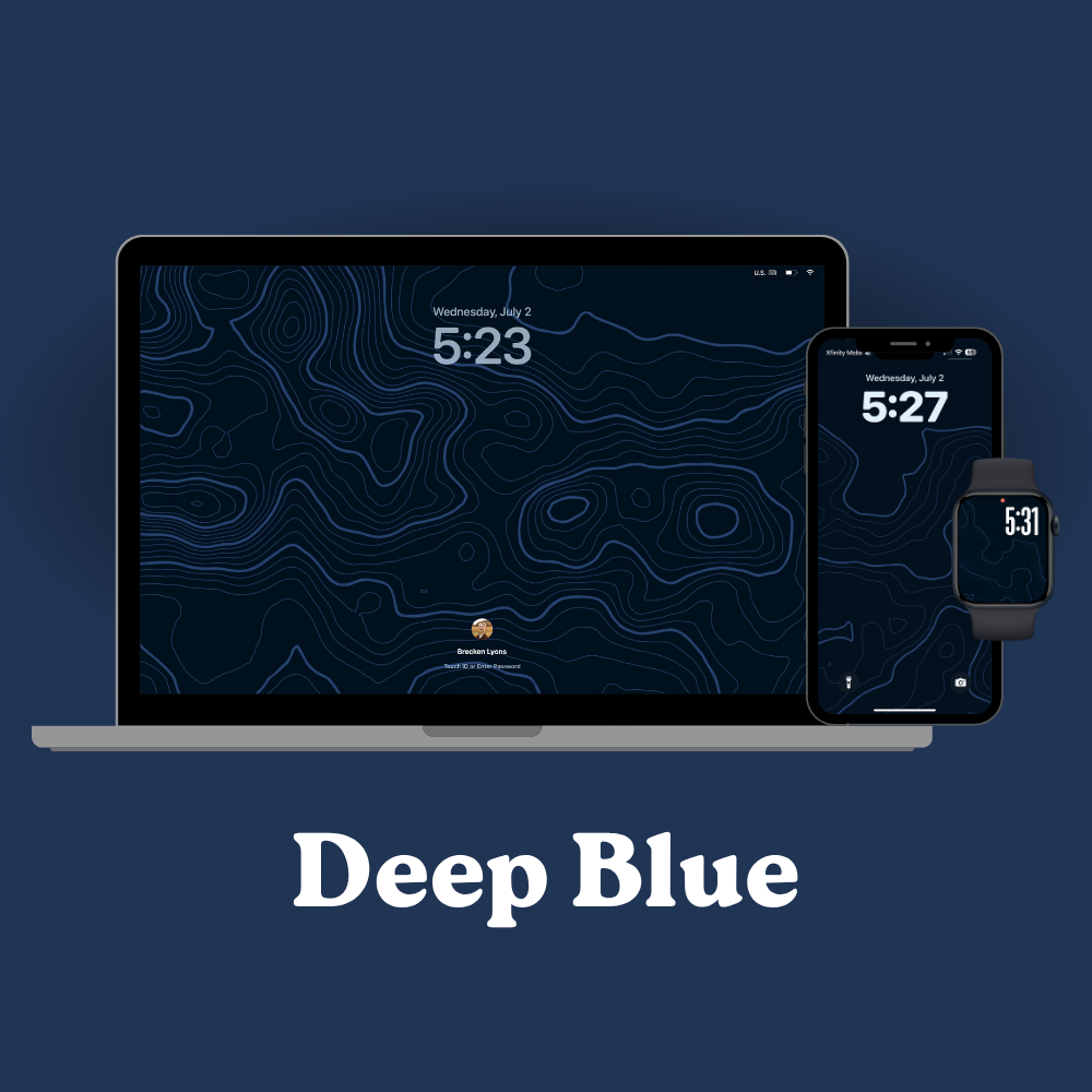 Downloadable Topographical Map Wallpaper