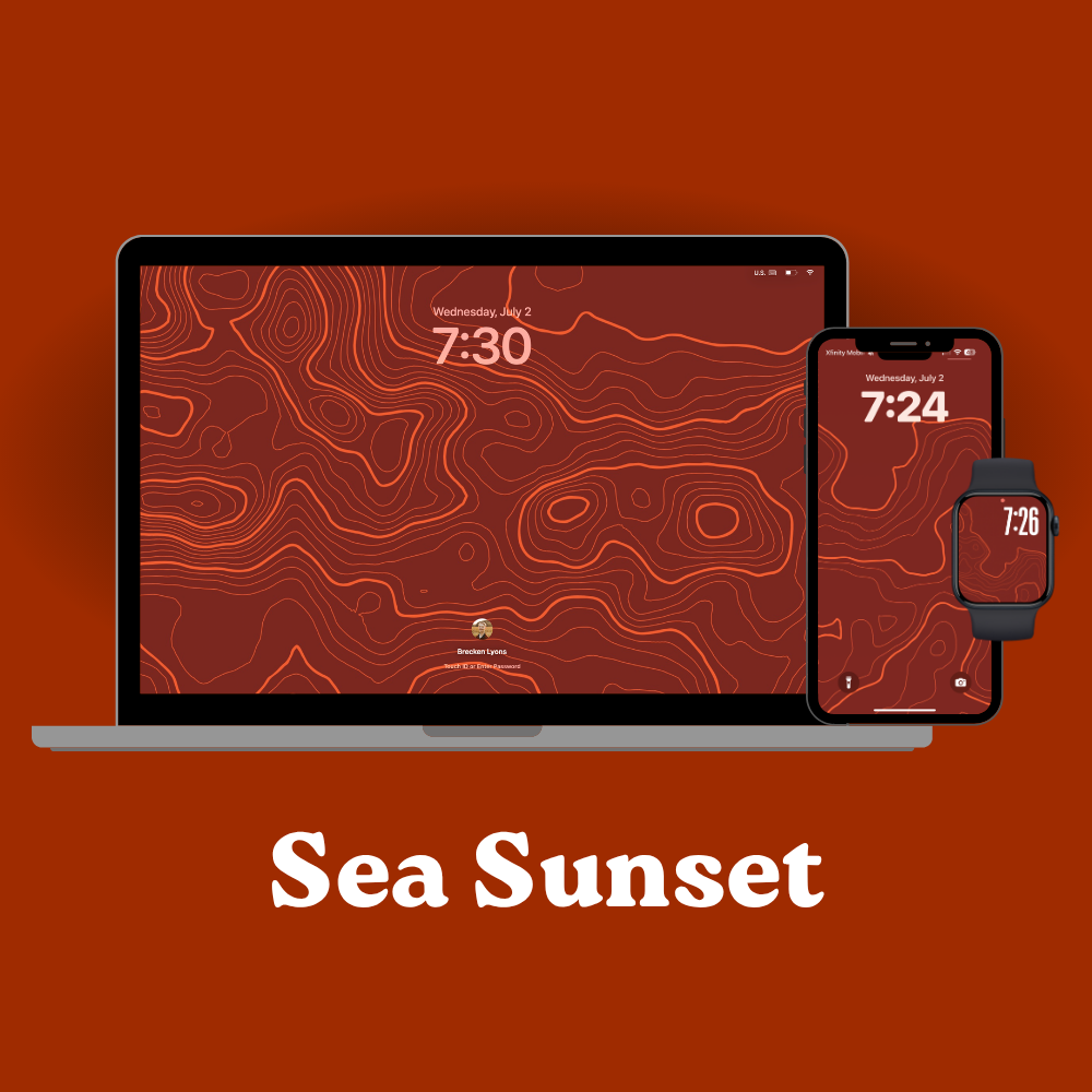 Downloadable Topographical Map Wallpaper