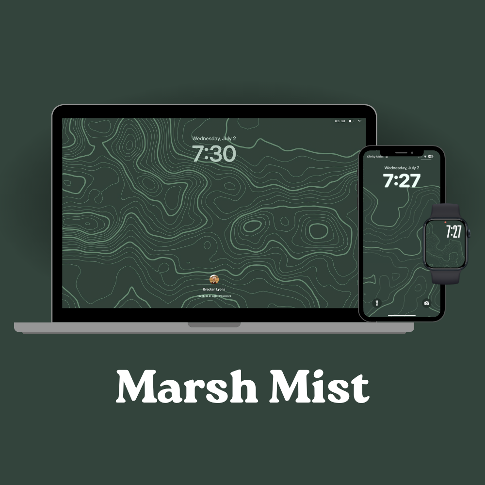 Downloadable Topographical Map Wallpaper