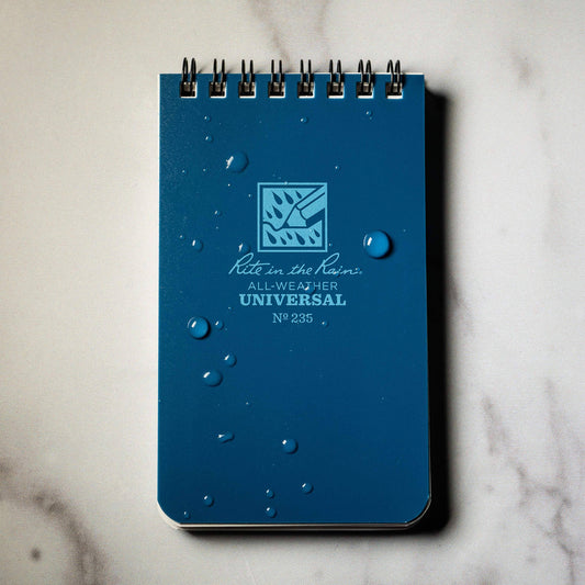 Rite in the Rain 3" x 5" Top Spiral Notebook, Blue
