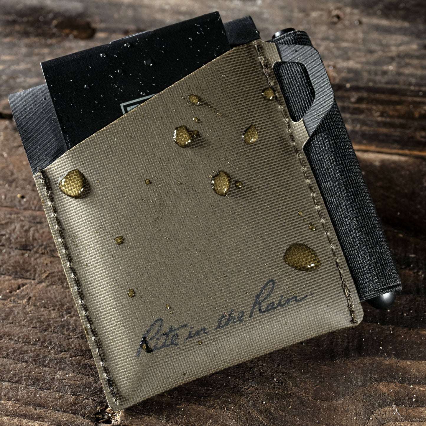 OTG Card Wallet with Pen Loop - Dark Green TPU