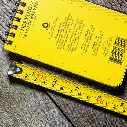 Rite in the Rain 3" x 5" Top Spiral Notebook, Yellow