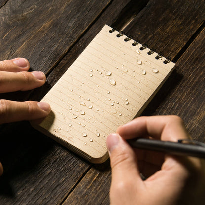 Rite in the Rain 3" x 5" Top Spiral Notebook, Tan