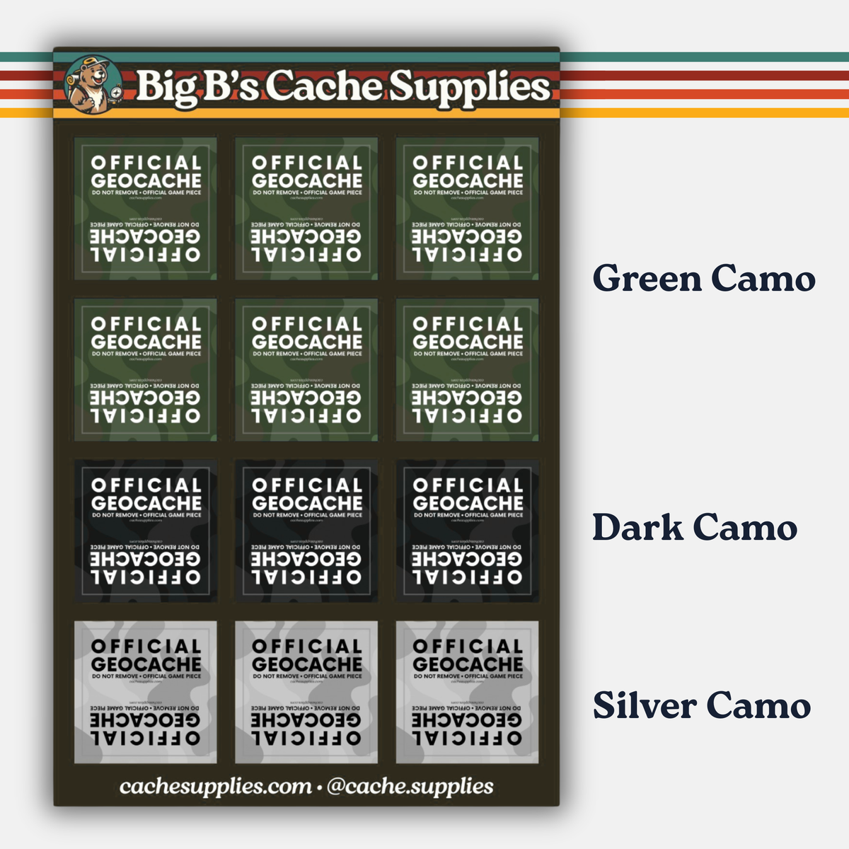 Bison Tube Sticker Label Sheet