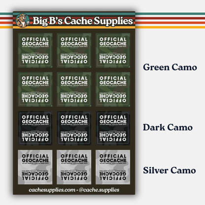 Bison Tube Sticker Label Sheet
