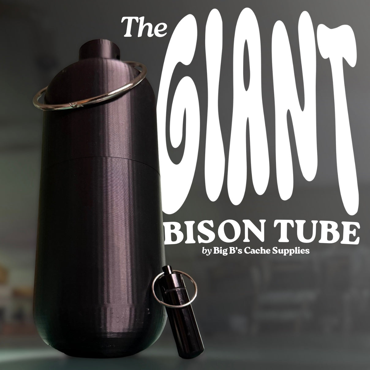 The GIANT Bison Tube Geocache Container
