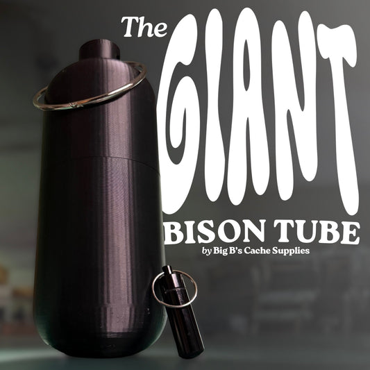 The GIANT Bison Tube Geocache Container