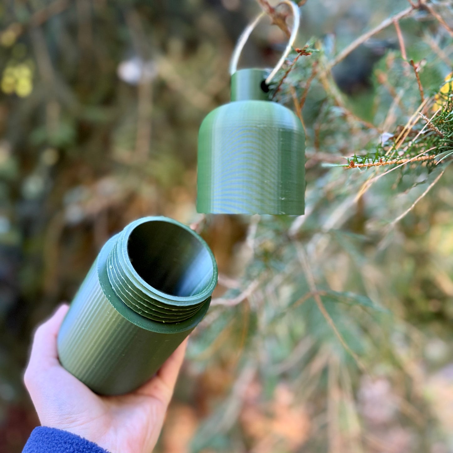 The GIANT Bison Tube Geocache Container