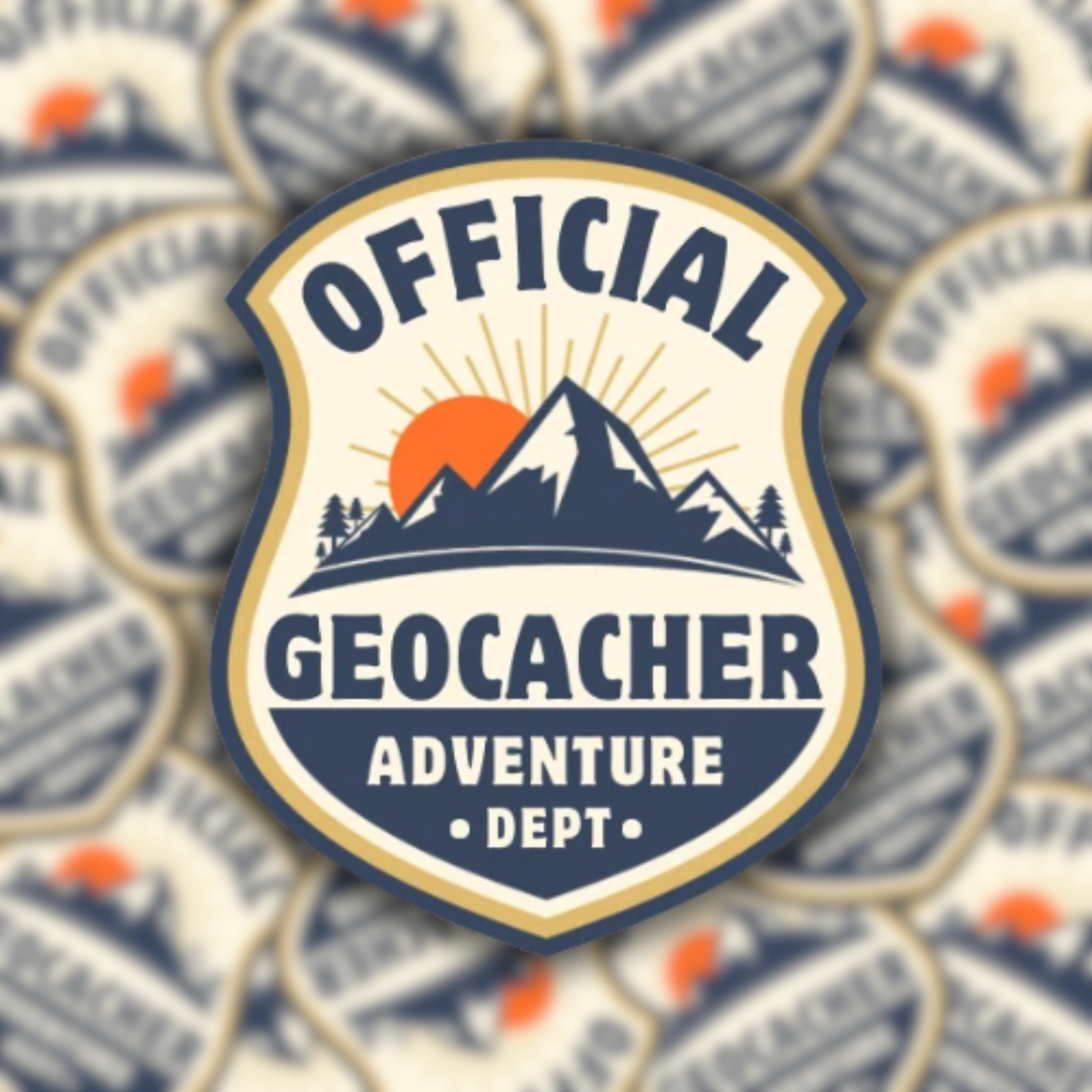 Official Geocacher Badge Sticker