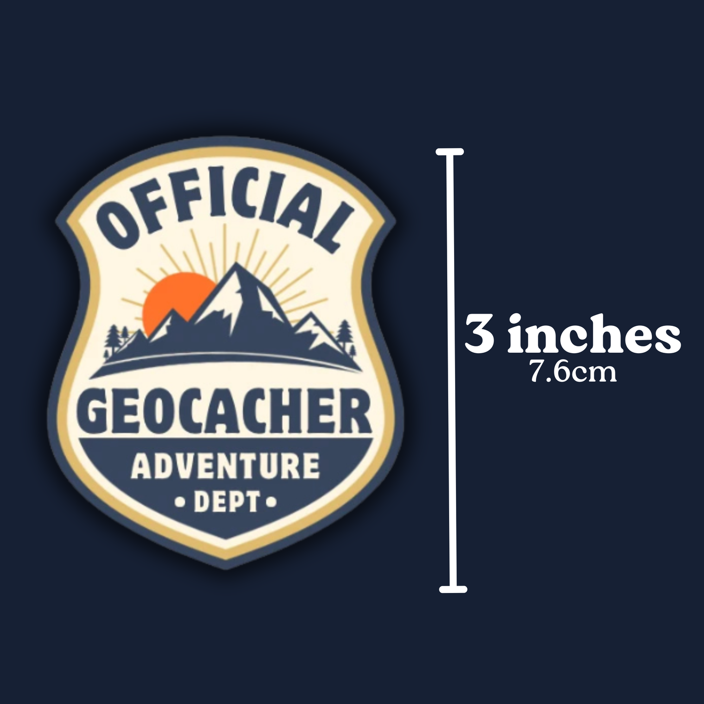 Official Geocacher Badge Sticker